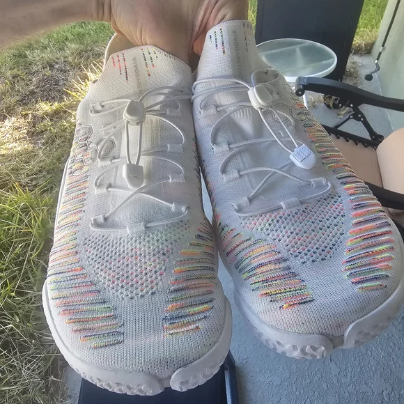 Men's Size 11 - Vivobarefoot Motus Flex White Space Dye